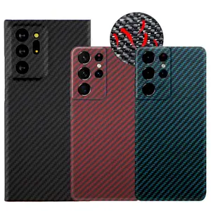 Real Aramid Carbon Fiber Armor High quality luxury Phone Case(Accurate)/For Samsung NOTE20 S22 S22Ultra Ultra Slim Back cover
