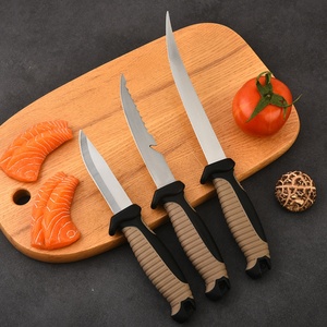 Fishing Knife Portable Camping <b>Pocket</b> Knife Stainless Steel Drop Point Blade 2mm Thickness <b>Plastic</b> Handle DIY Industrial Grade - Product Image 5