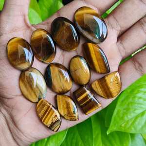 Lote de Cabujones de Ojo de Tigre, Piedras para Joyería, 241CT, Gemas Naturales Sueltas, Exportador Mayorista de India - Product Image 5