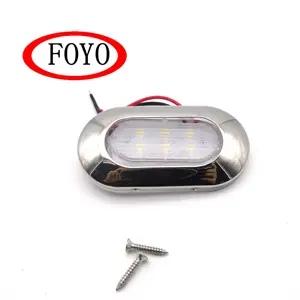 Foyo 12 V RV Trailer LED Oblong Courtesy Light Membeli 12 V Courtesy Lampu Marin Courtesy Lampu