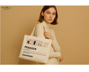 Sac fourre-tout mini en coton noir sur mesure avec motif de dessin animé, poignée en coton écologique, sac d'école élégant pour étudiants avec fermeture à l'épaule - Product Image 1