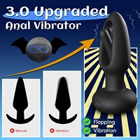 Vibromasseur anal vibrant avec 10 modes de vibration et télécommande, stimulateur de prostate, plug anal vibrant