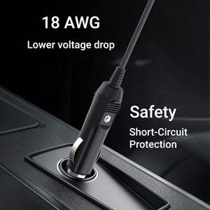 Câble de chargeur de voiture portable Starlink Mini, adaptateur d'alimentation CC pour le camping, les camping-cars, les applications marines et Internet mobile - Product Image 4