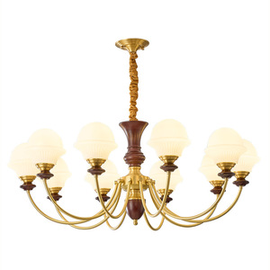 Candelabro de estilo vintage francés con múltiples cabezales, fuente de luz LED E27, forma redonda para sala de estar, comedor, dormitorio, iluminación cálida - Product Image 4