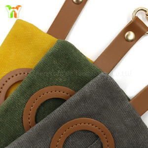 Soporte ecológico para bolsas de caca de perro para perros que caminan, soporte impermeable para desechos de perro de lona con gancho para colgar en el bolso, mochila para mujer - Product Image 5