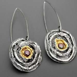 Drop <b>Earrings</b> Geometric Design Bezel Setting Medical Silicone Ear <b>Post</b> Yiwu Origin CY1908 - Product Image 1