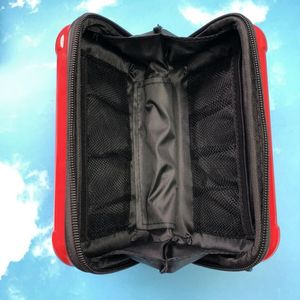 Bolsa de cosméticos multifuncional impermeable para Pc, estuche de viaje portátil cuadrado con cierre de cremallera, bolsa de aseo de Color sólido para el hogar - Product Image 3
