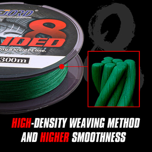 Línea Trenzada de PE FJORD Multicolor de 300m y 8 Hilos, Flotante, de Alta Resistencia, Doble Cónicas, para Pesca en Lagos, Ríos, Océanos y Embarcaciones - Product Image 4