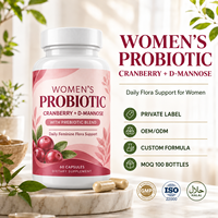 Capsules de probiotiques urologiques à marque privée OEM pour femmes avec fibres prébiotiques pour la santé digestive, vaginale et le soutien immunitaire