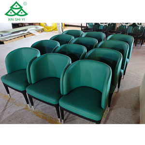Sillón de respaldo de cojín de cuero hecho a medida <span class=keywords><strong>para</strong></span> uso de Hotel de grano abierto con pierna de madera maciza personalizada <span class=keywords><strong>para</strong></span> vestíbulo de Hotel, sillón de salón <span class=keywords><strong>para</strong></span> dormitorio - Product Image 6