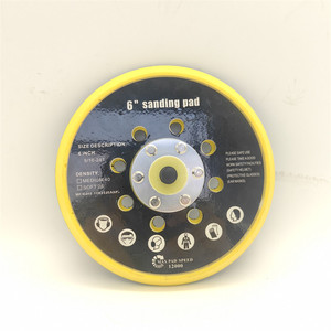 แผ่นรองกระดาษทรายแบบ Hook & Loop สำหรับเครื่องขัดแบบสุ่มวงโคจร ขนาด 150 มม. เกลียว 5/16 นิ้ว 17 รู ความหนาแน่นปานกลาง - Product Image 3