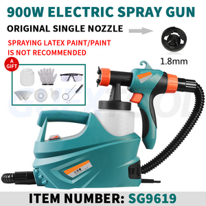 เครื่องพ่นสีแรงดันสูง 900W สำหรับสีลาเท็กซ์ พ่นพื้น เฟอร์นิเจอร์ ผนัง ปืนพ่นสี - Product Image 6