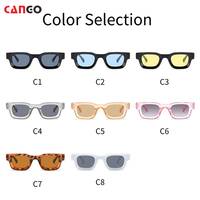 Lunettes de soleil rétro unisexes colorées Cango Man Cool 2024, vente en gros OEM, lunettes ovales tendance, lunettes personnalisées avec logo