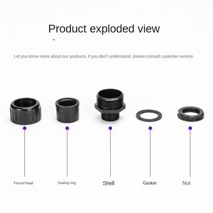 Accessoires d'équipement électroniqueChine Fournisseur Super Force Pull Étanche Presse-étoupe Raccords de tubes ondulés - Product Image 5