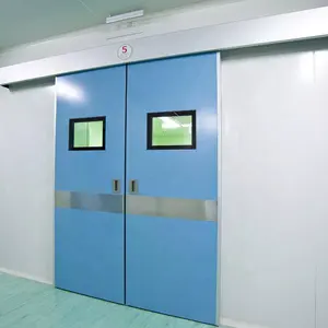 Puerta corredera para sala de limpieza, Puerta manual para GMP