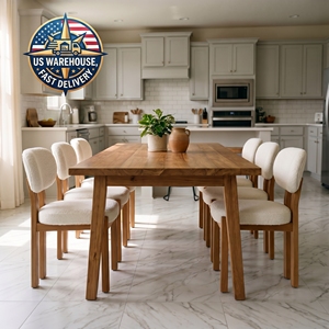 [Magazzino USA] <span class=keywords><strong>Set</strong></span> <span class=keywords><strong>di</strong></span> 2 <span class=keywords><strong>Sedie</strong></span> <span class=keywords><strong>da</strong></span> <span class=keywords><strong>Pranzo</strong></span> Moderne, Sedia <span class=keywords><strong>da</strong></span> Cucina Minimalista Imbottita in Tessuto Chenille con Gambe in Legno - Product Image 1