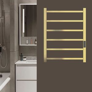 <span class=keywords><strong>Sèche</strong></span>-<span class=keywords><strong>serviettes</strong></span> <span class=keywords><strong>électrique</strong></span> mural FRODIS, grand modèle gris mat, design vertical moderne, en acier inoxydable, 60 cm, pour salle de bain - Product Image 4