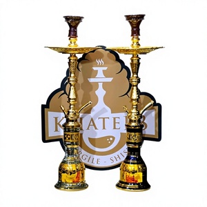 Juego de Shisha Egipcio Tradicional de Oro Premium de 80 cm - Marca Khateeb (Modelo: A1144) - Product Image 1