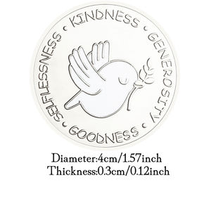 ส่งต่อเหรียญชุบเงินขอบคุณสำหรับการแบ่งปันเหรียญที่ใจดีของขวัญสุดสร้างสรรค์ของที่ระลึกสำหรับการตกแต่งบ้าน - Product Image 3