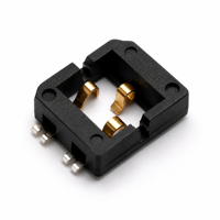 Connecteur de capteur de glucose 3 broches SMT 1,5 mm ultra-plat pour transmetteur CGM PCB plaqué or PA10T avec bande porteuse noire OEM RoHS