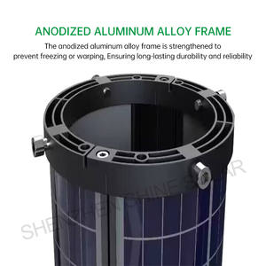 नवीनतम प्रकार सौर पैनल 100 डब्ल्यू सनपावर सौर पैनल गोल आकार कस्टम बेलनाकार ग्लास पैनल ट्यूब सौर पैनल स्ट्रीट पर स्थापित - Product Image 4