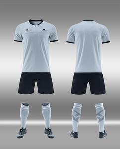 High-Quality Full-Set Soccer <strong>Referee</strong> <strong>Outfits</strong> Minimalist Design with Classic Stand Collar for Official Use - Product Image 3