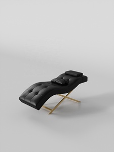Black Curved Massage <b>Table</b> PU Leather Facial Bed <b>Adjustable</b> Salon Lash Spa Chair Upholstered Treatment Couch - Product Image 4