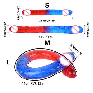 Nuevo Dildo Doble Vibrador para Mujer, Masajeador Lésbico Compartido, Masturbador Adulto Impermeable Recargable por USB de 10 Velocidades al por Mayor - Product Image 3