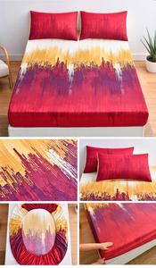 Ensemble de protège-matelas grand format antidérapant imprimé avec taies d'oreiller – Collection de literie tout compris - Product Image 6