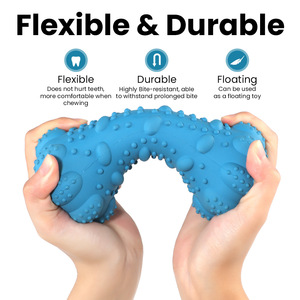 Juguete Masticable para Perros, Hueso Rojo de 158.4x74.8 mm con Dispensador de Golosinas para Juego Interactivo - Product Image 2