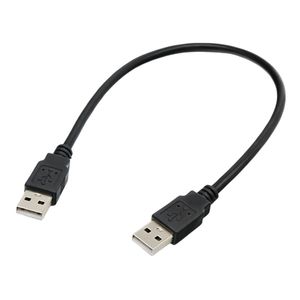 สายเคเบิลข้อมูล USB ชายต่อชาย 2.0 ทองแดงบริสุทธิ์ สีดำ สายเชื่อมต่อกระแสไฟ 2a - Product Image 2