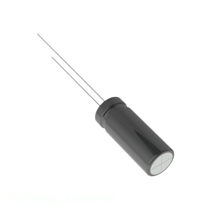 Authorized Distributor 4.7 uF CAP ALUM 4.7UF 20% 100V RADIAL ELE-101ELL4R7ME11D Through Hole <b>Capacitor</b> - Product Image 1