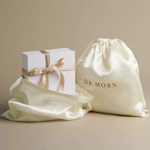 Custom Rose Gold Satin Dust Silk Bag for Handbag Hair Lingerie Packaging Gift Jewelry <b>Drawstring</b> Satin <b>Pouch</b> - Product Image 1