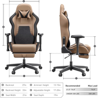 Confortable chaise de bureau en cuir PU personnalisée Premium Chaise de gamer inclinable rotative en cuir Chaise de jeu vibrante bon marché avec massage