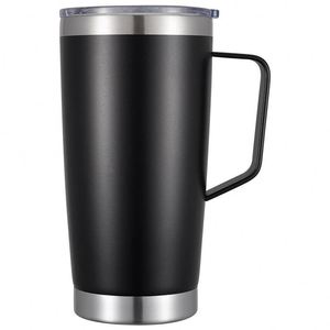 Bpa Free High Quality 20Oz Logo 304/201 Double Wall Custom Stainless Steel Beer <b>Coffee</b> Tumbler Cup Mug With Handle - Product Image 5