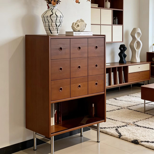 <span class=keywords><strong>Commode</strong></span> à tiroirs <span class=keywords><strong>en</strong></span> bois vintage, buffet, console d'entrée, table de console, meubles nordiques, armoire, organisateur, support haut - Product Image 1