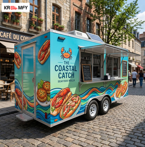 Camion de restauration de qualité supérieure en acier inoxydable pour la vente de glaces et de pizzas, certifié CE - Product Image 2