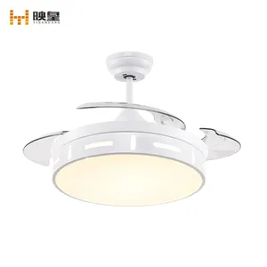 Klassieke Intrekbare 3 Blade Indoor Plafond Ventilator Met Dimbare Led Licht Kit En Afstandsbediening