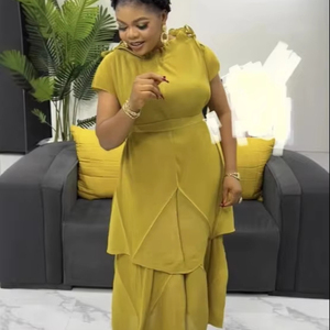 Abito plissettato irregolare Miyake da donna di grandi dimensioni in pizzo e pizzo gonna lunga <span class=keywords><strong>Spot</strong></span> all'ingrosso OEM <span class=keywords><strong>abbigliamento</strong></span> personalizzato produttore - Product Image 1