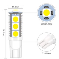 12V T10 LED 13 SMD T10 LED-Lampen W5w T10 LED-Innen leuchten DJ155