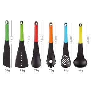 Venta caliente 6 uds <span class=keywords><strong>utensilios</strong></span> de <span class=keywords><strong>cocina</strong></span> de nailon con mango TPR <span class=keywords><strong>utensilios</strong></span> de <span class=keywords><strong>cocina</strong></span> para acampar organizados - Product Image 2