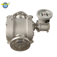 Small Oval Gear Flow Meter High Pressure High Viscosity Stainless Steel Medium Customized PD Meter