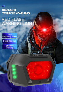 Faro LED con Sensor, <span class=keywords><strong>linterna</strong></span> frontal recargable por USB, resistente al agua, para Camping y senderismo - Product Image 2