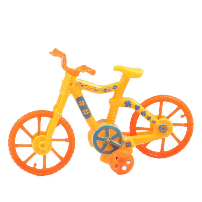 Brinquedo de bicicleta retrátil colorido mini desenho animado brinquedo clássico