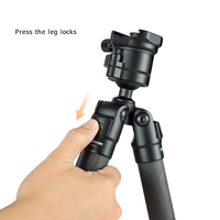 Trépied tactique de chasse Linkogear ultra-léger en fibre de carbone et aluminium, pliable, robuste, support de tir, cible