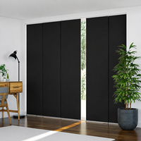 Proveedor Profesional de Persianas Verticales Extensibles de 4 Rieles con Bloqueo de Luz al 100% y Filtro de Luz, Persianas de Panel Deslizante para Patio