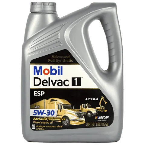 Mobil DELVAC 1 ESP 5W-30 Công thức tổng hợp dầu động cơ diesel tro thấp 1 gallon 3.78 lít