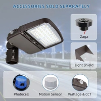 Reflector LED para Exteriores Minglight de 75-100W-150W AC, Lámpara de Calle con Potencia Ajustable, para Estacionamientos, IP66, Carcasa de Aluminio Fundido a Presión