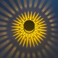 Lampe solaire à haute efficacité en fer forgé, motif Mandala, lampe décorative pour jardin, paysage, extérieur, étanche, lumière LED murale