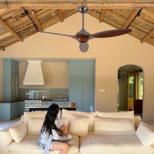 พัดลมเพดานไม้3ใบพัด, สำหรับห้องนั่งเล่น BLDC ทันสมัย - Product Image 4